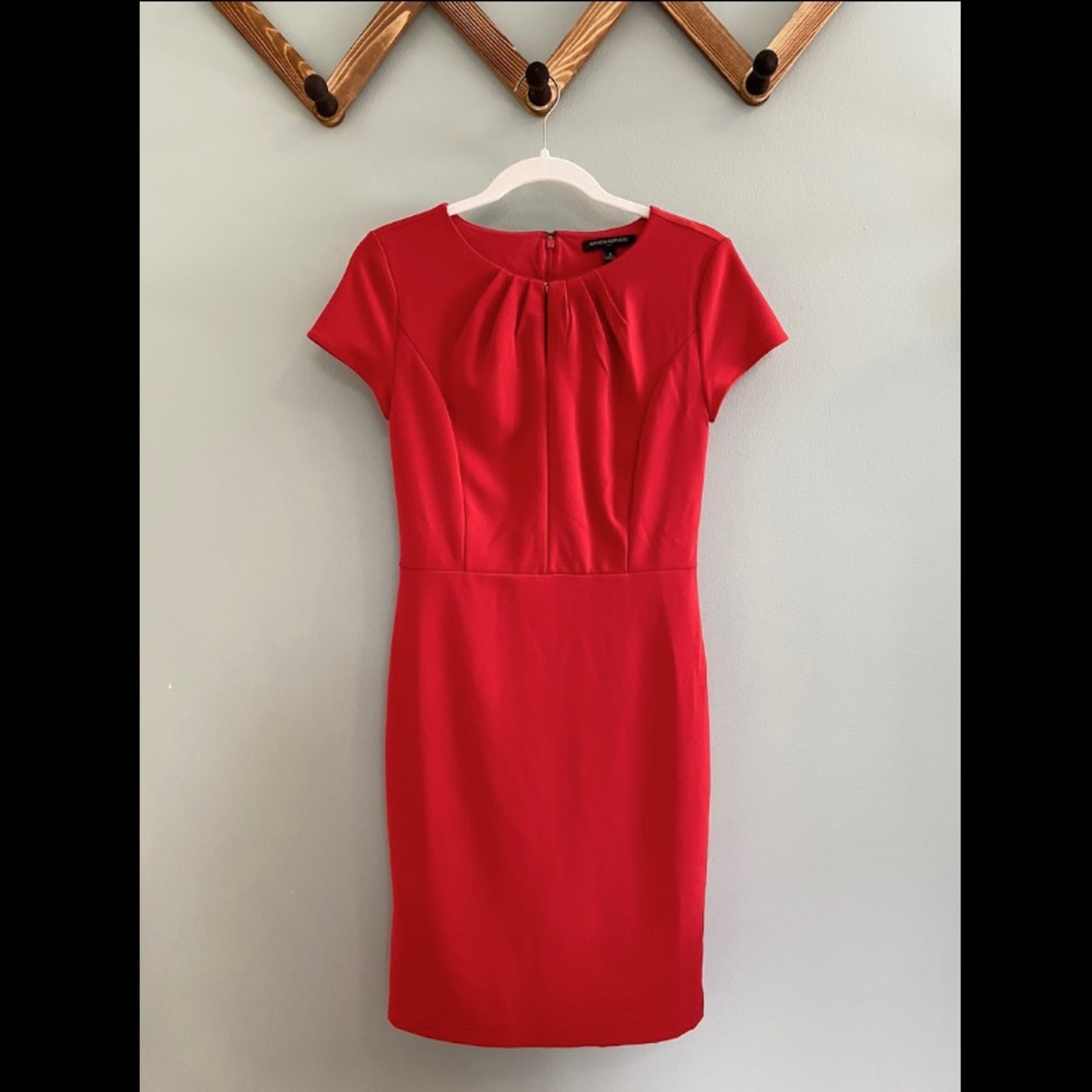 Banana Republic poppy red sheath dress, size 0